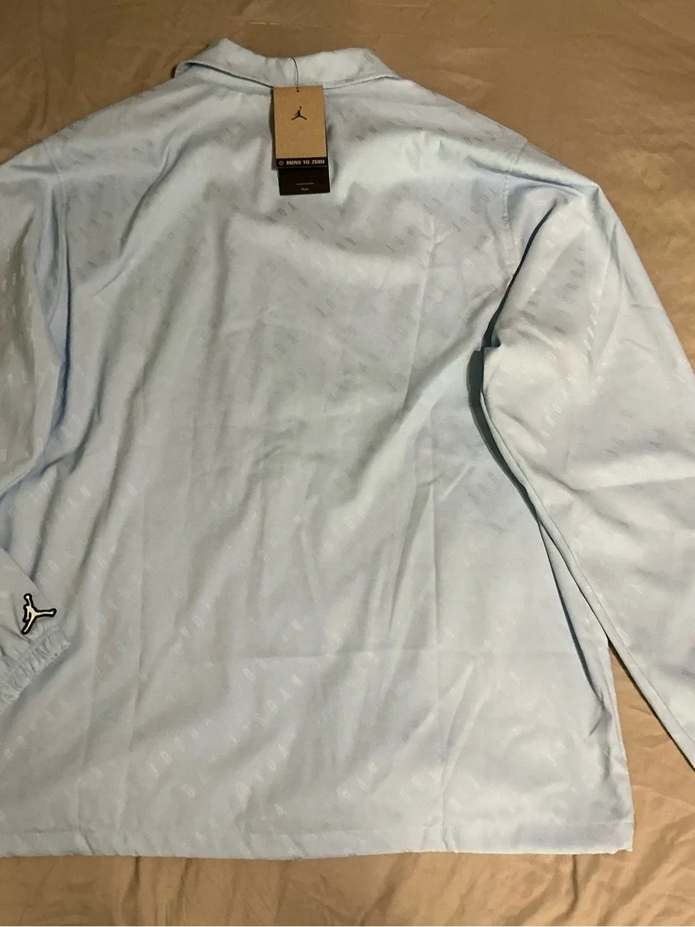 Jordan Pale Blue Coaches Jacket - Men's